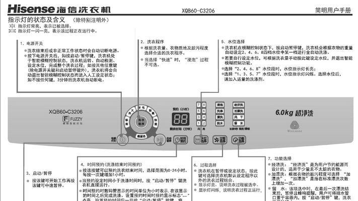 掌握TCLXQB55，36SP洗衣机的正确使用方法（轻松解决家居洗衣难题）